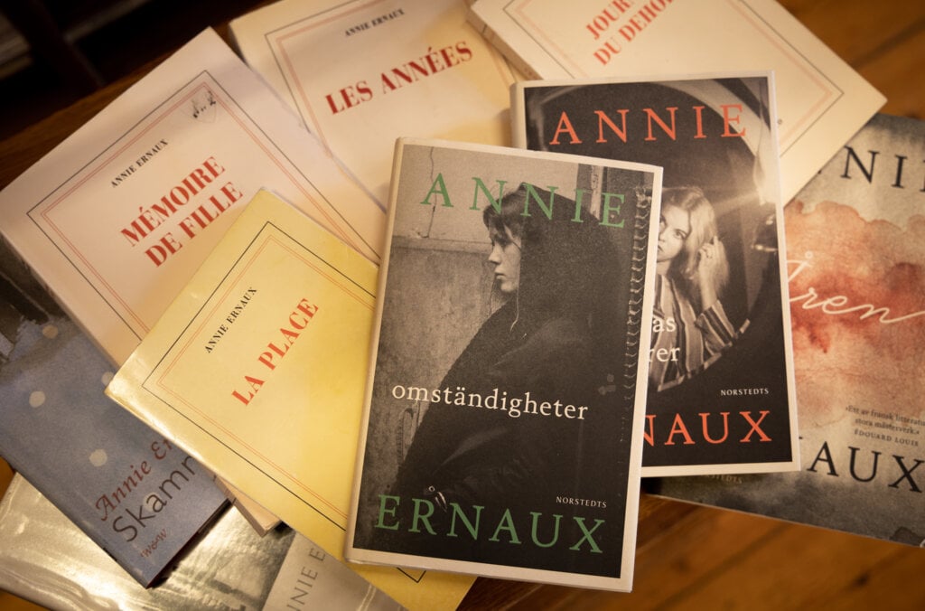 Image of Annie Ernaux's books
