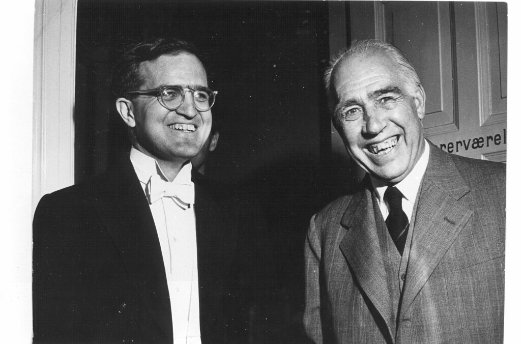 Aage Bohr and Niels Bohr