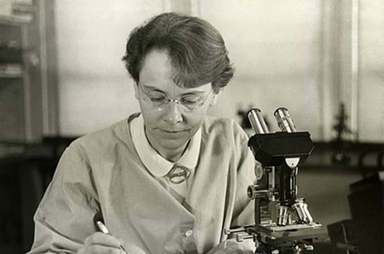 A woman in her laboratory