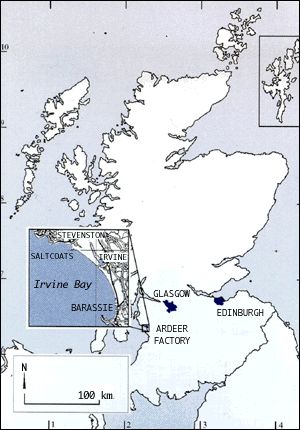 map of Scotland
