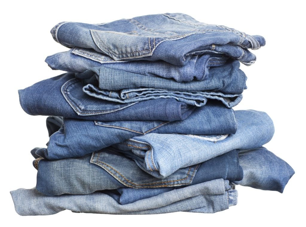 Heap of jeans
