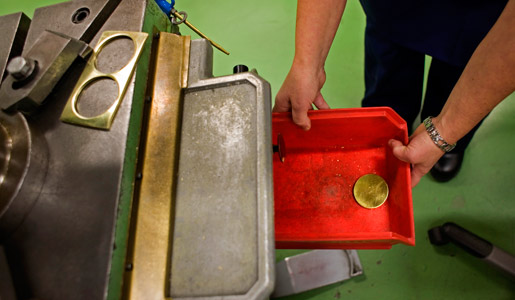 The punched raw material