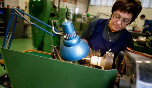 The medals edges are leveled