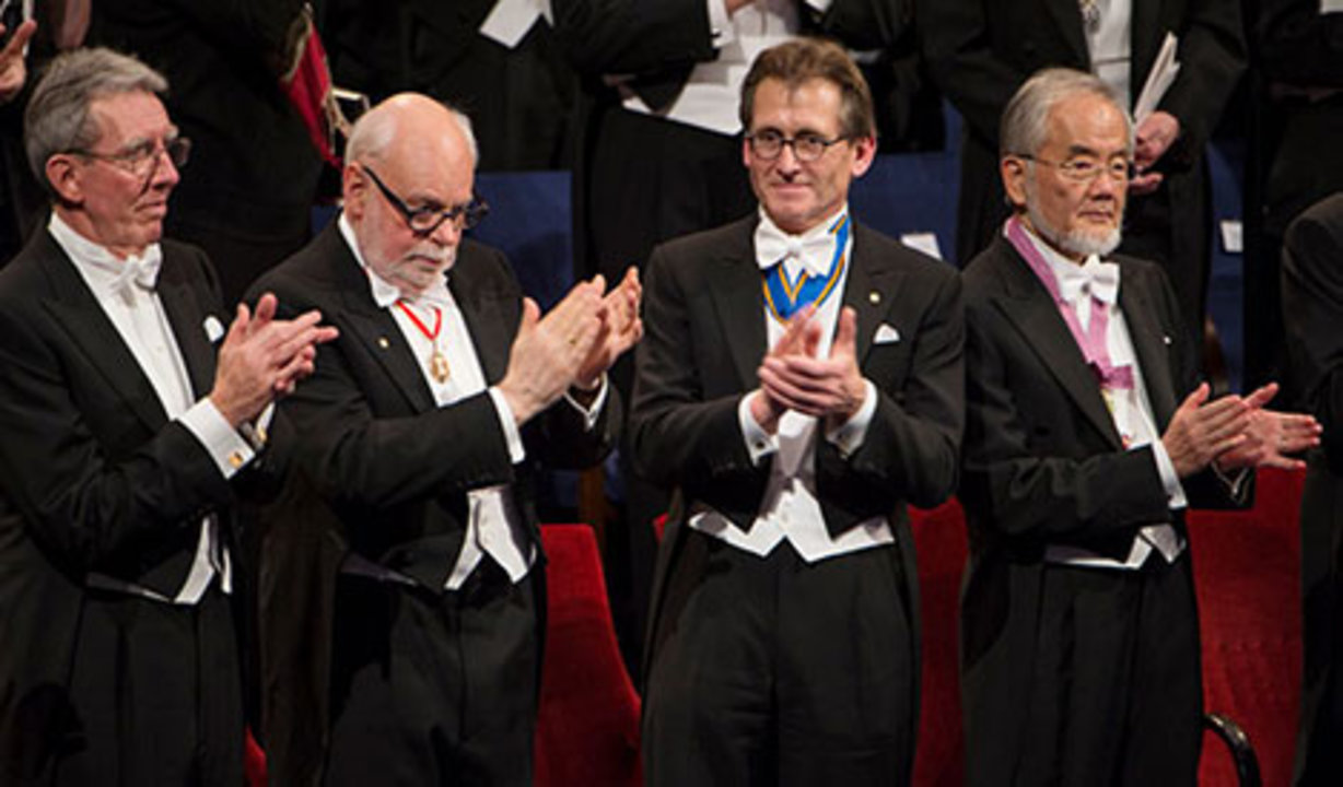 Nobel Laureates at the Nobel Prize Award Ceremony